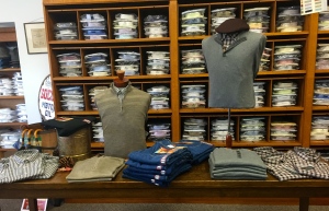 My First Table Display at Charles Men's Shop. 